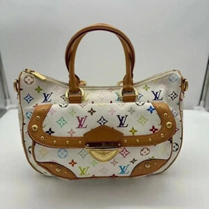 LOUIS VUITTON RITA WHITE MULTI COLOR MONOGRAM Murakami w/ 🆓 ENTRUPY